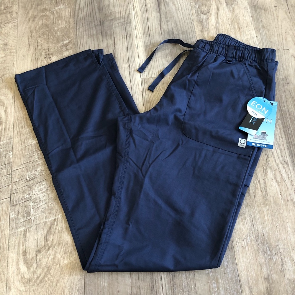NWT Maevn EON Small TALL Navy Scrub Pants.